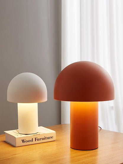 Mushroom Table Lamp | Metal & Iron | White, Green, Orange Options