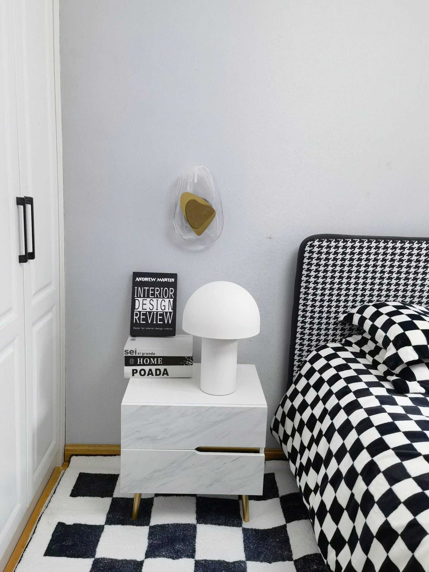 Mushroom Table Lamp | Metal & Iron | White, Green, Orange Options
