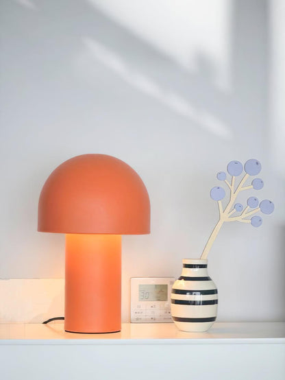Mushroom Table Lamp | Metal & Iron | White, Green, Orange Options