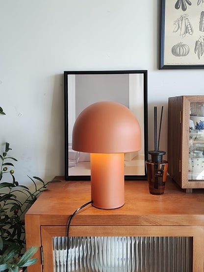 Mushroom Table Lamp | Metal & Iron | White, Green, Orange Options