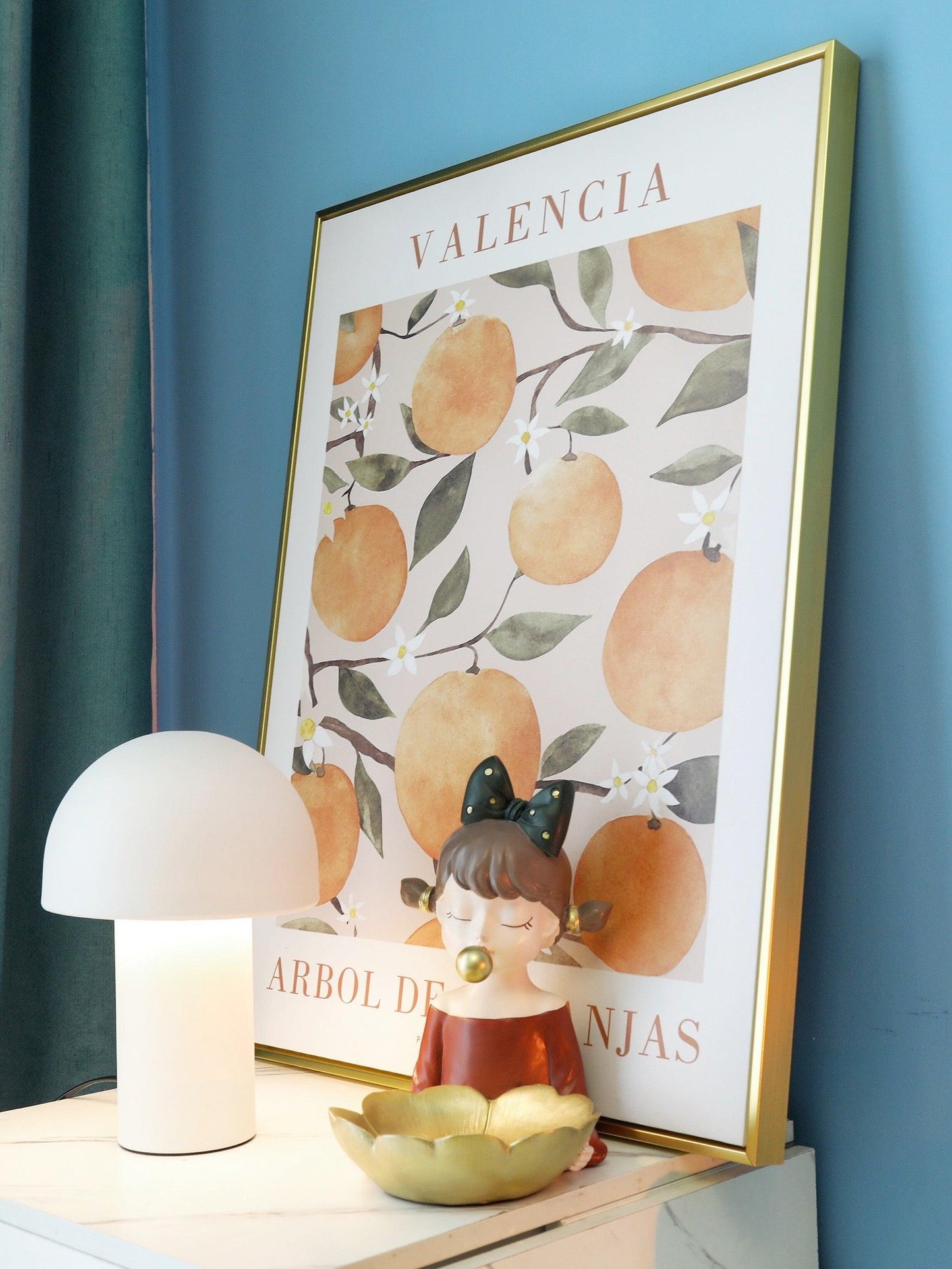 Mushroom Table Lamp | Metal & Iron | White, Green, Orange Options