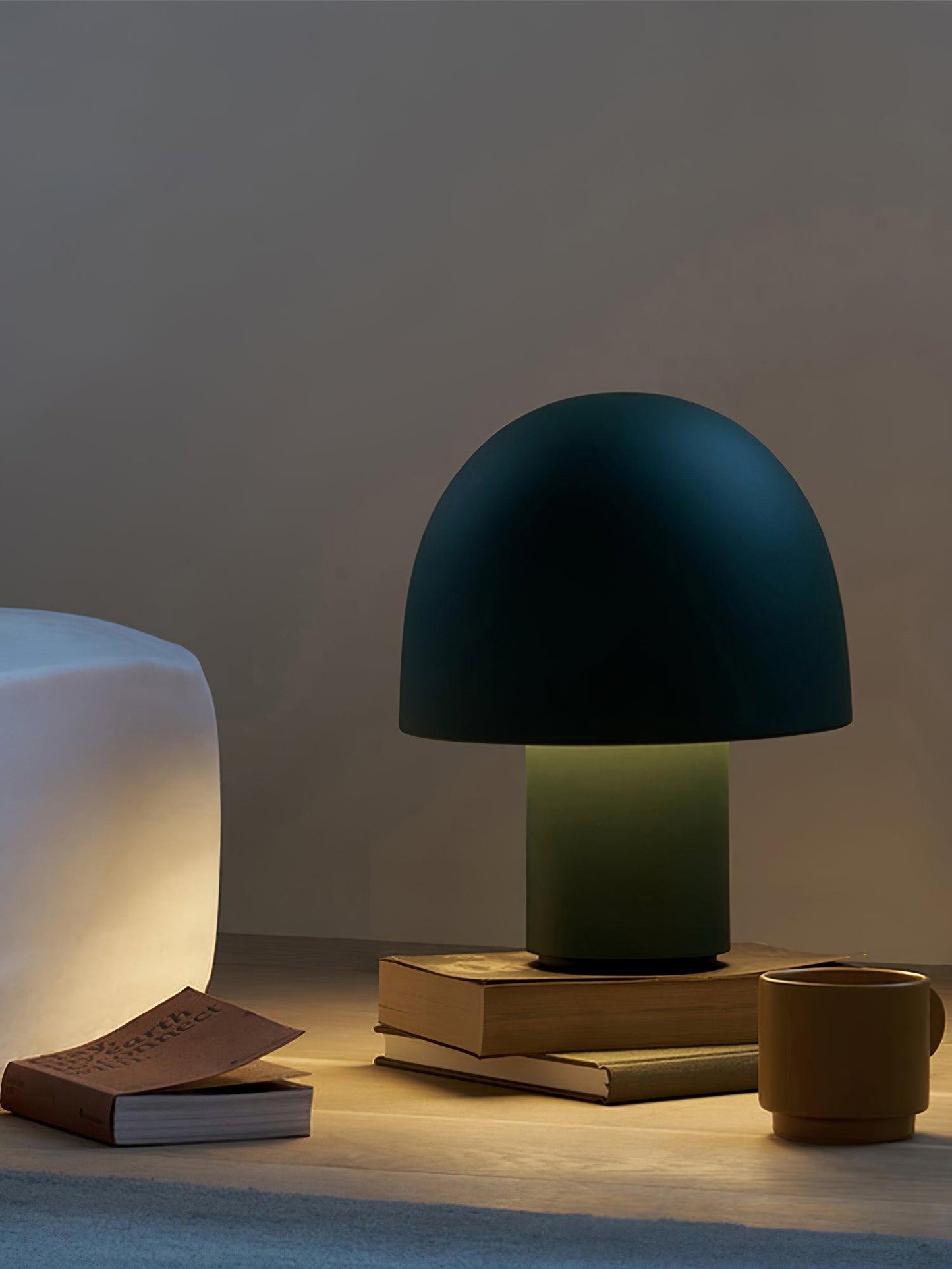 Mushroom Table Lamp | Metal & Iron | White, Green, Orange Options