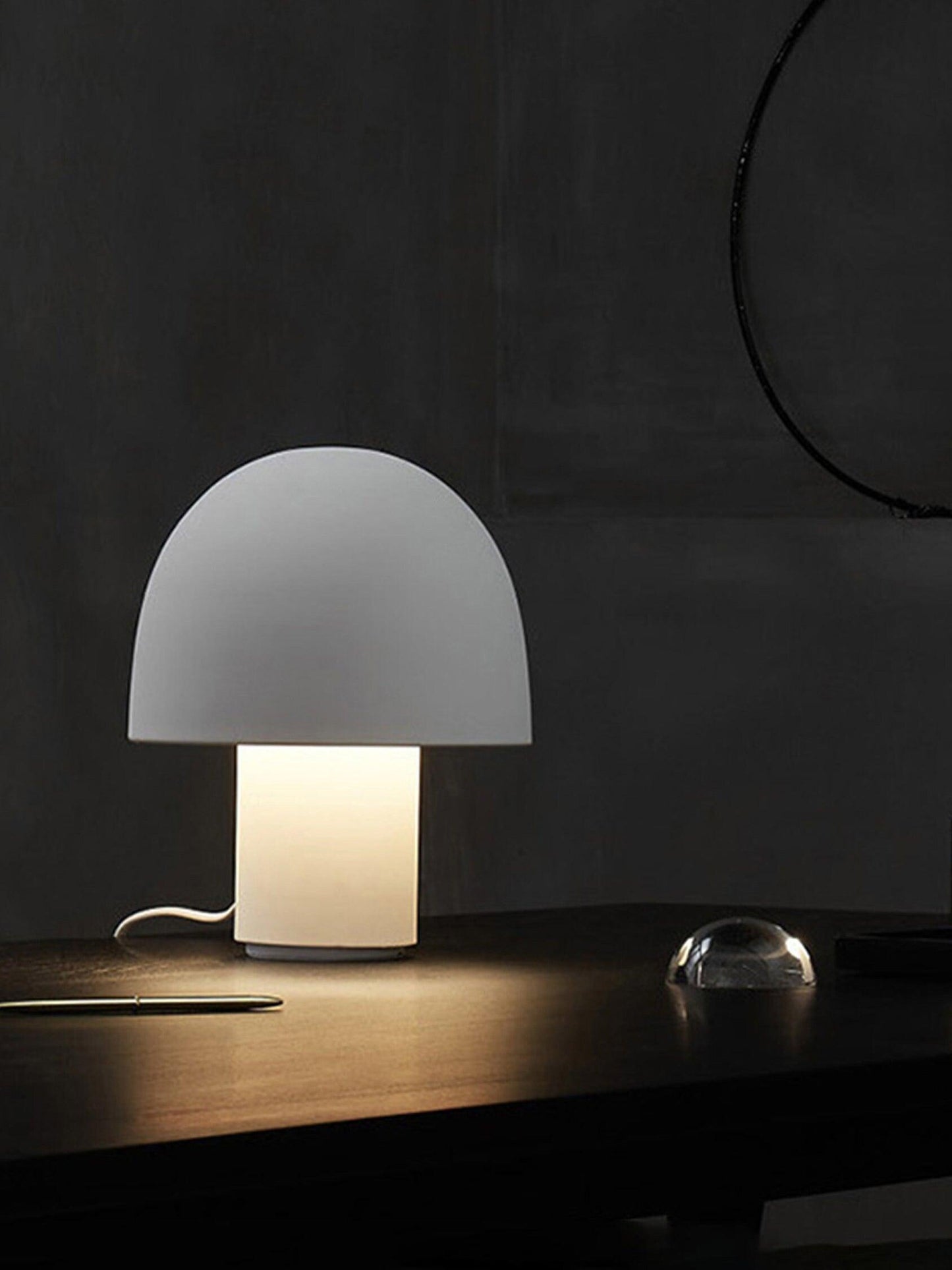 Mushroom Table Lamp | Metal & Iron | White, Green, Orange Options