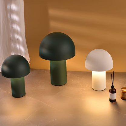 Mushroom Table Lamp | Metal & Iron | White, Green, Orange Options