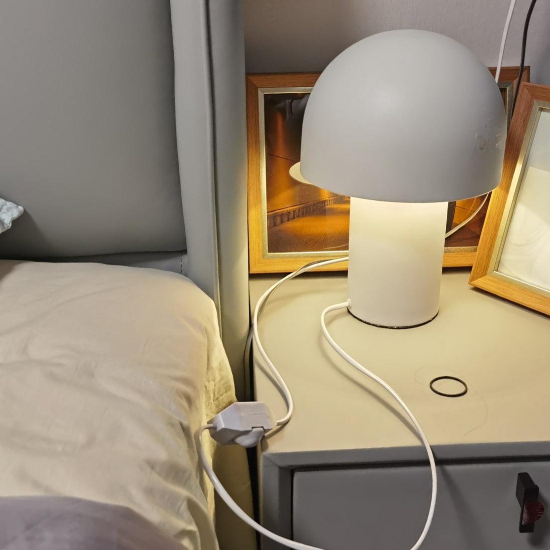 Mushroom Table Lamp | Metal & Iron | White, Green, Orange Options