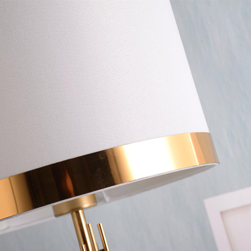 Myrano Table Lamp | Gold Leaf & Marble | White Shade