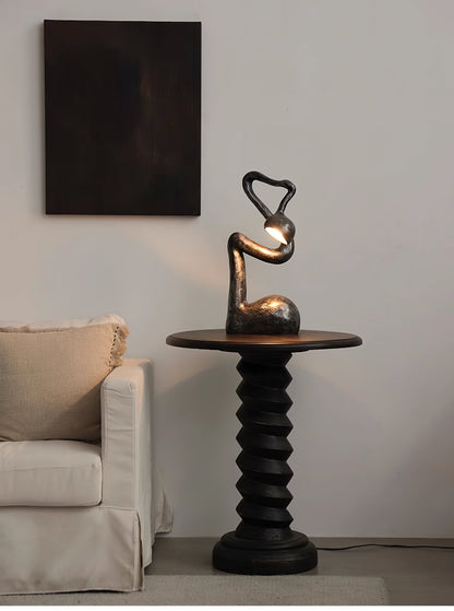 Myrrh Table Lamp | Metal & Fiberglass | Black