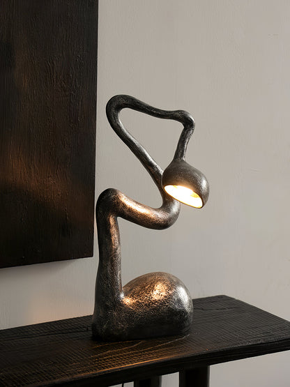 Myrrh Table Lamp | Metal & Fiberglass | Black
