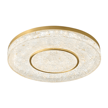 Mysterious Circle Ceiling Lamp | Brass & Resin | Clear Shade