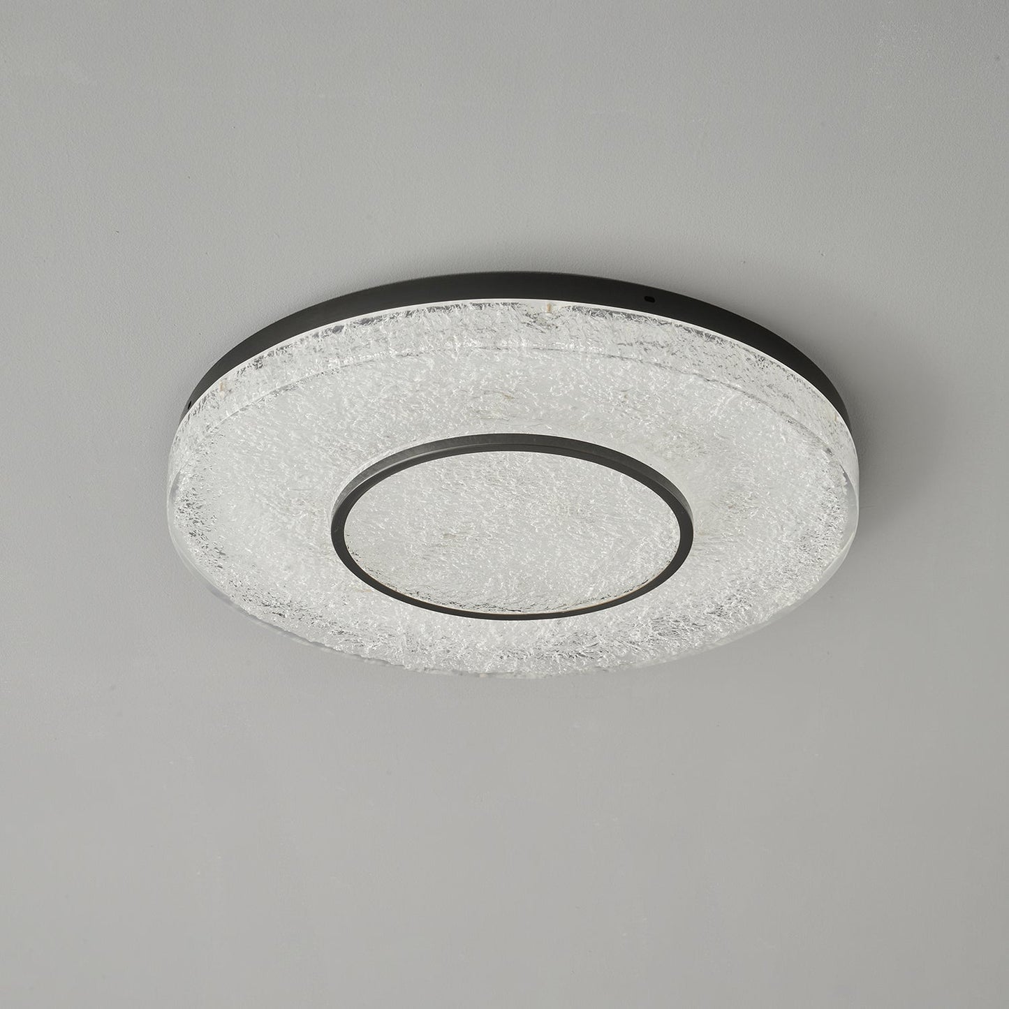 Mysterious Circle Ceiling Lamp | Brass & Resin | Clear Shade