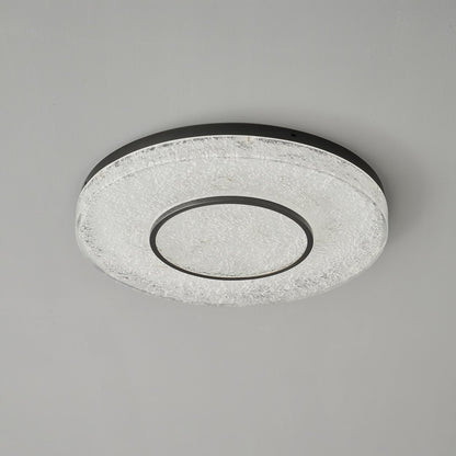 Mysterious Circle Ceiling Lamp | Brass & Resin | Clear Shade