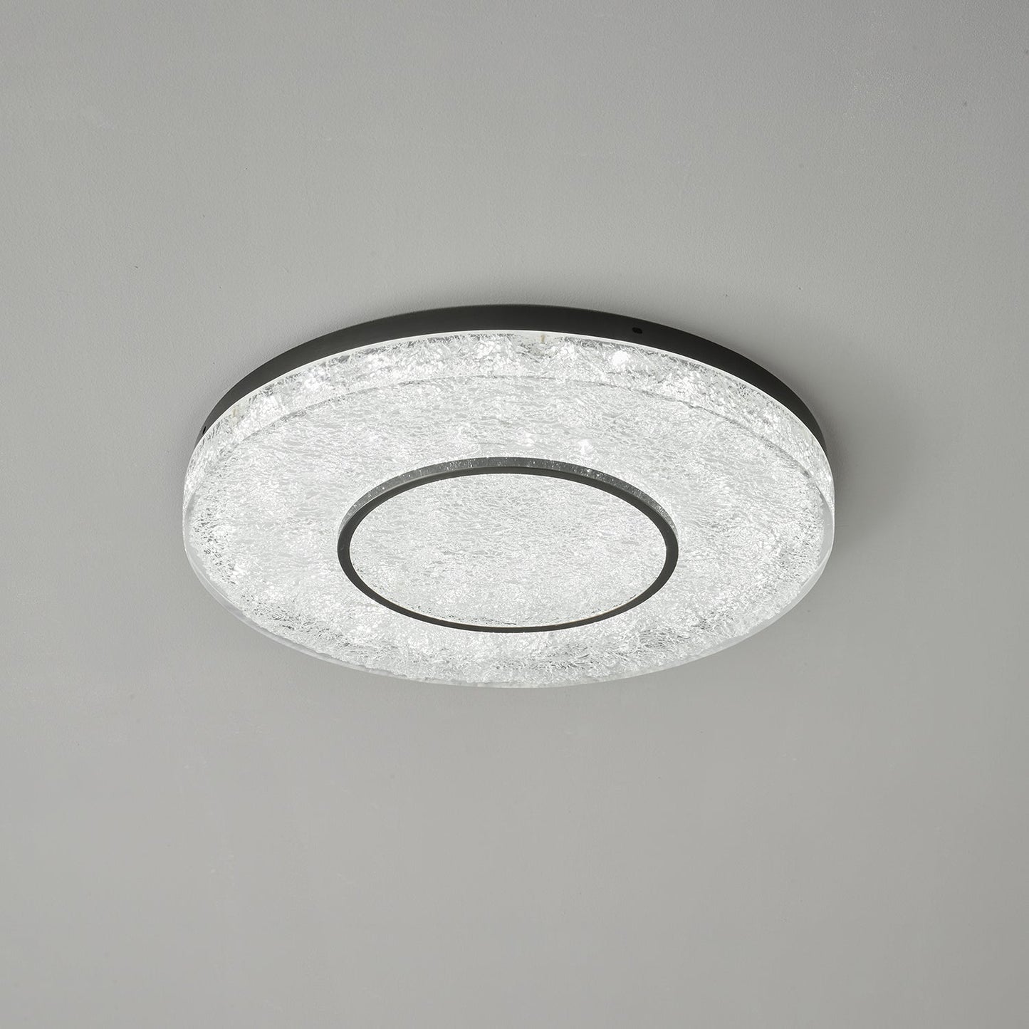 Mysterious Circle Ceiling Lamp | Brass & Resin | Clear Shade