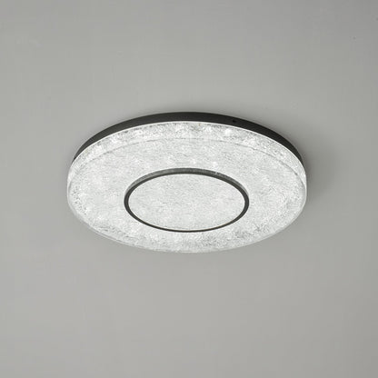 Mysterious Circle Ceiling Lamp | Brass & Resin | Clear Shade