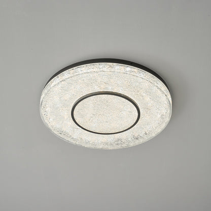 Mysterious Circle Ceiling Lamp | Brass & Resin | Clear Shade