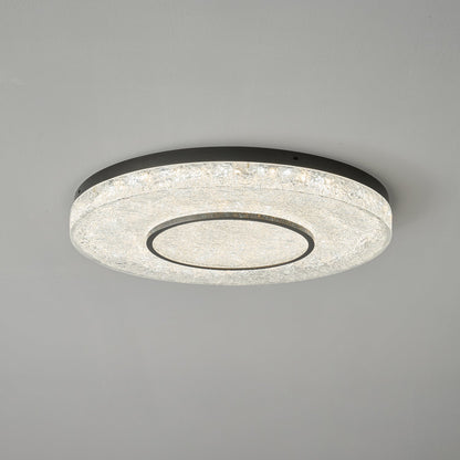 Mysterious Circle Ceiling Lamp | Brass & Resin | Clear Shade