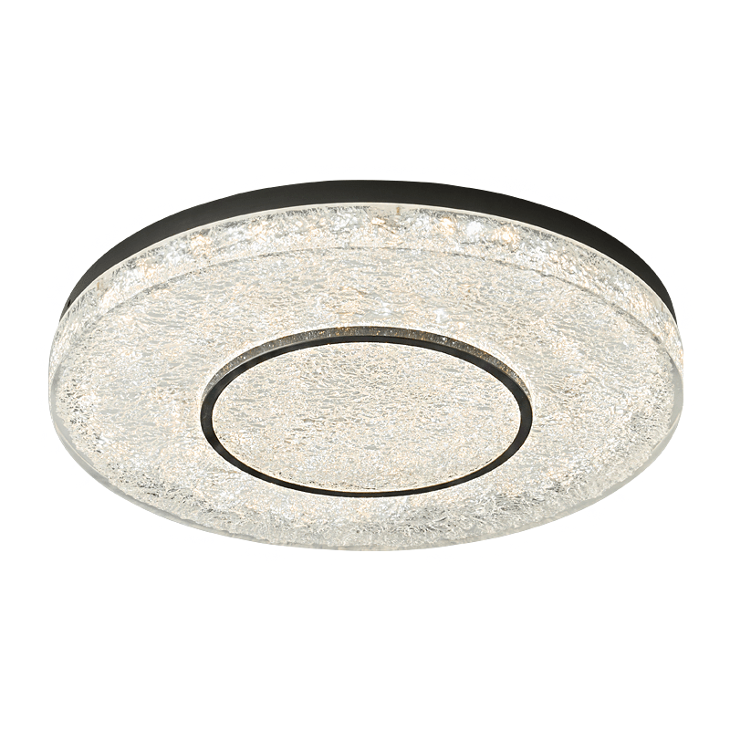 Mysterious Circle Ceiling Lamp | Brass & Resin | Clear Shade