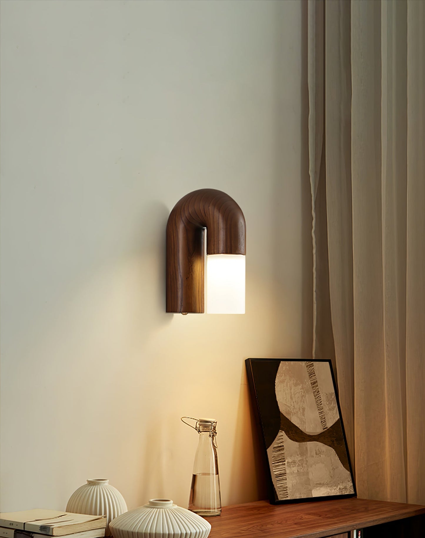 Arcus Wood Wall Lamp | Wood/Metal/Acrylic | Various Finishes