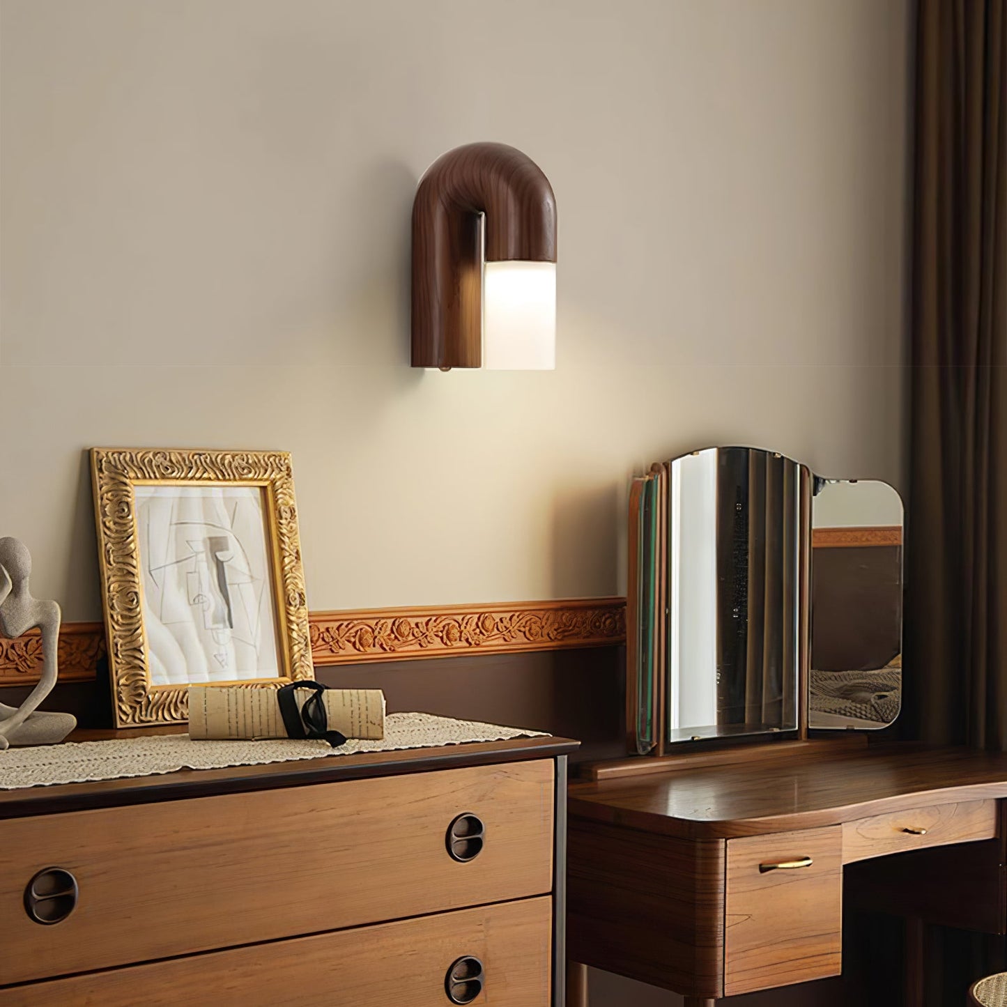 Arcus Wood Wall Lamp | Wood/Metal/Acrylic | Various Finishes