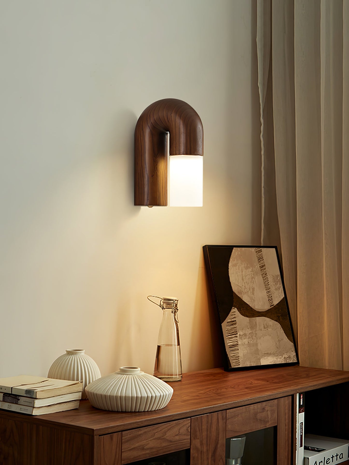 Arcus Wood Wall Lamp | Wood/Metal/Acrylic | Various Finishes