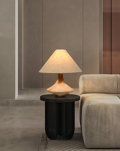 Napa Valley Table Lamp | Metal Ceramic Fabric | Beige