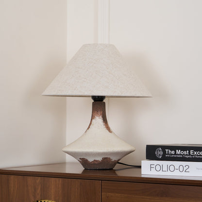 Napa Valley Table Lamp | Metal Ceramic Fabric | Beige