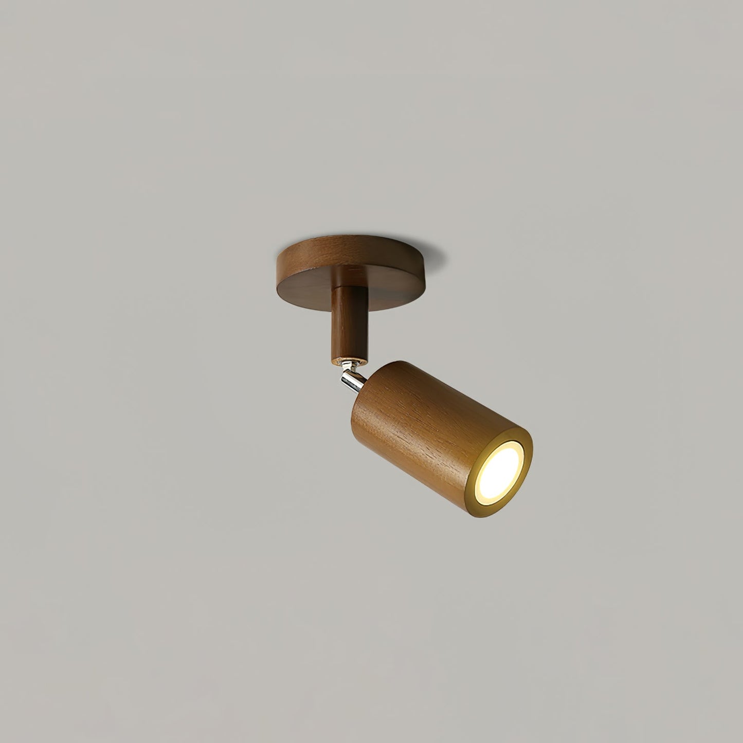 Natural Wood Beam Spotlight | Walnut Finish | 2 to 5 Heads Available