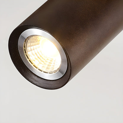 Natural Wood Beam Spotlight | Walnut Finish | 2 to 5 Heads Available