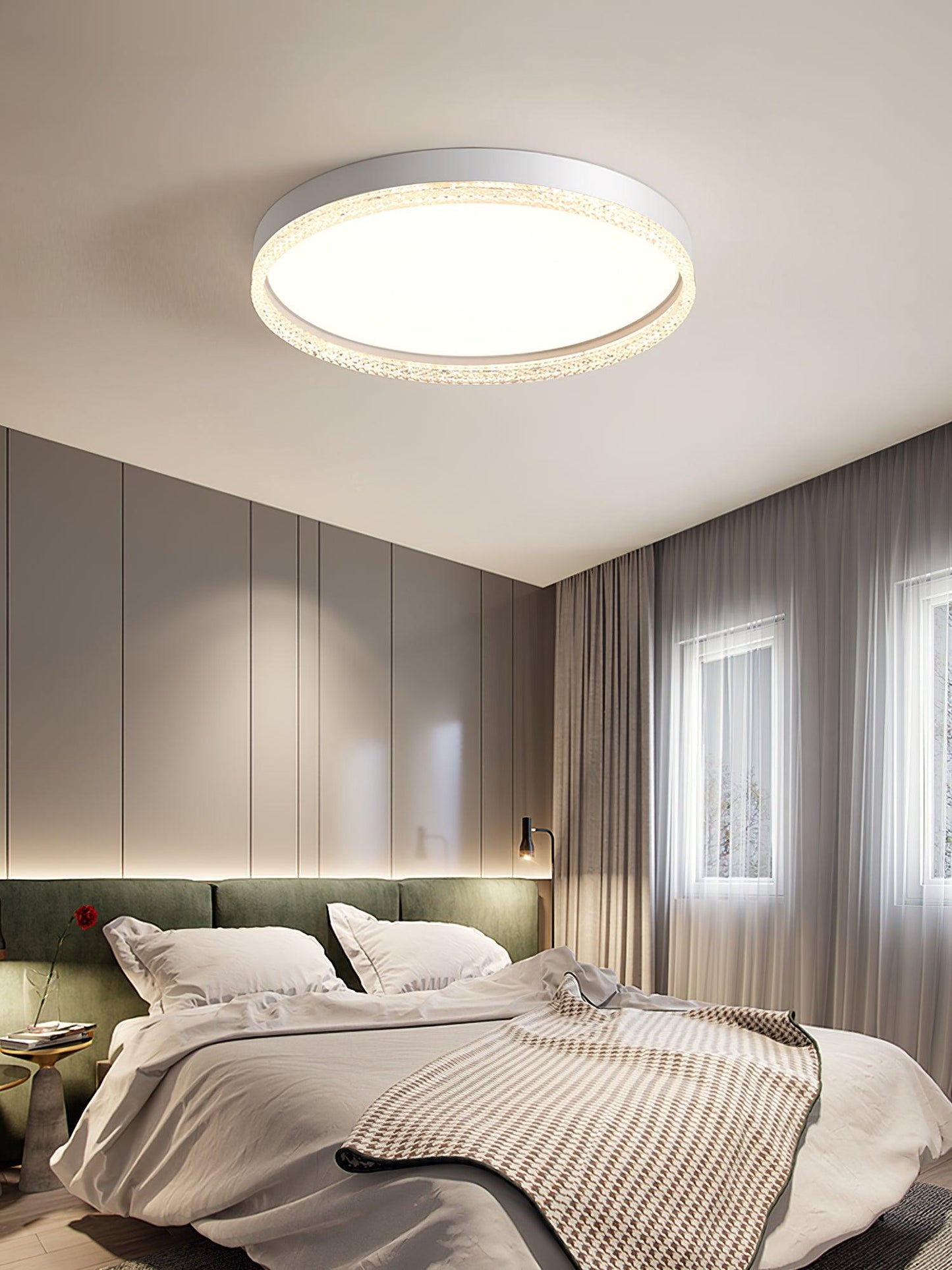 Naxos Ceiling Light | Iron, Acrylic, Metal | White