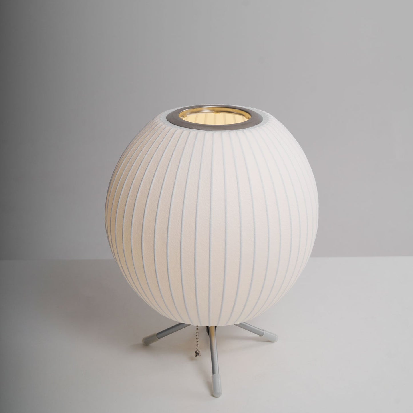 Nelson Tripod Table Lamp | Chrome & White | 4 Sizes Available