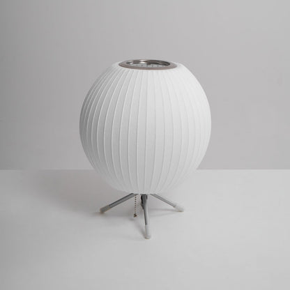 Nelson Tripod Table Lamp | Chrome & White | 4 Sizes Available