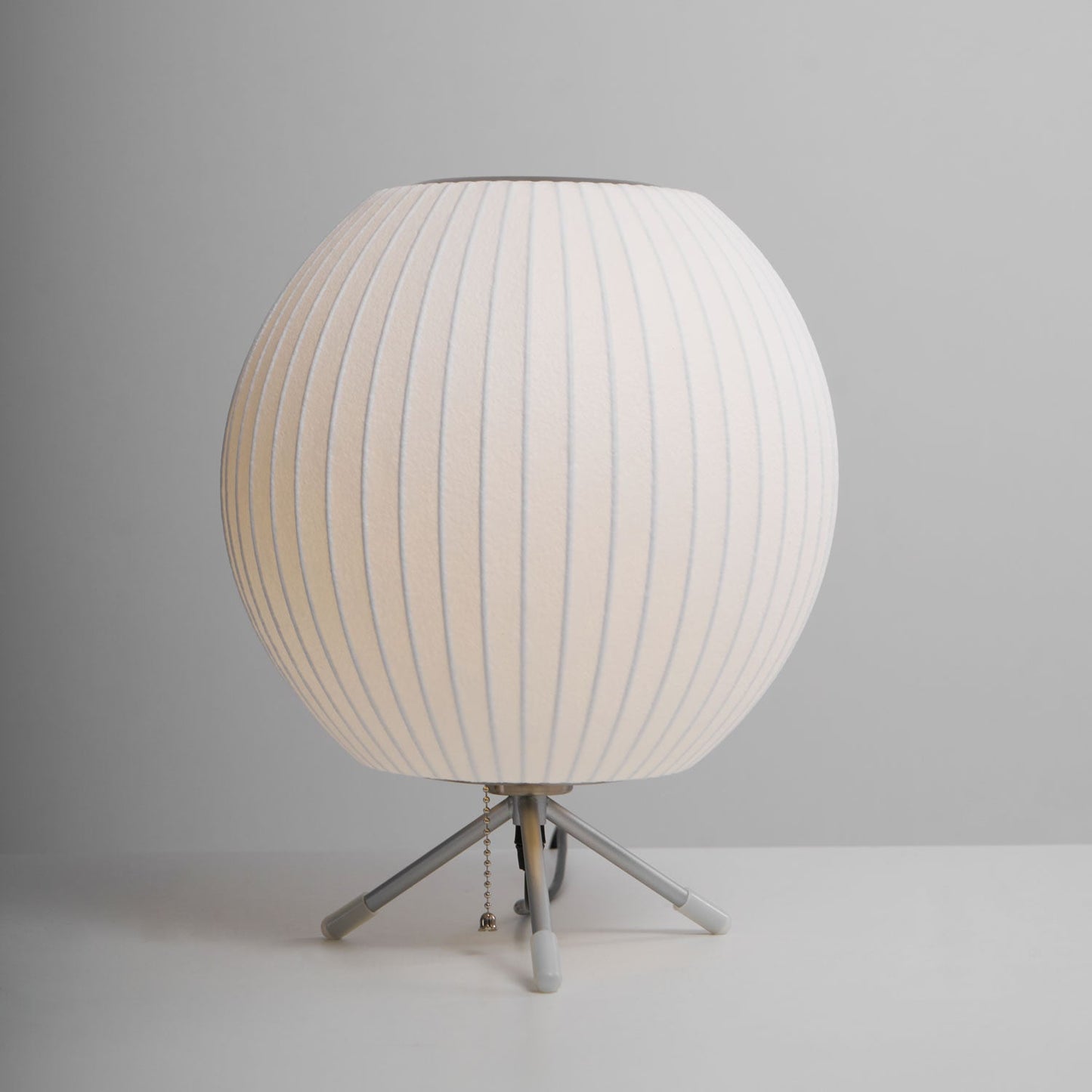 Nelson Tripod Table Lamp | Chrome & White | 4 Sizes Available