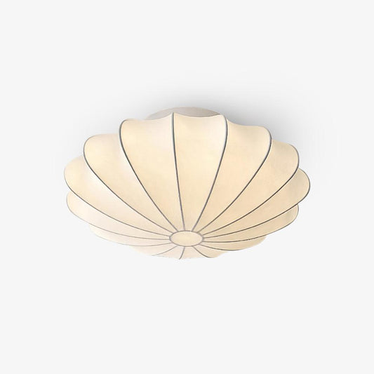 Nelson Bubble Ceiling Lamp | White Metal & Silk | Multiple Size Options