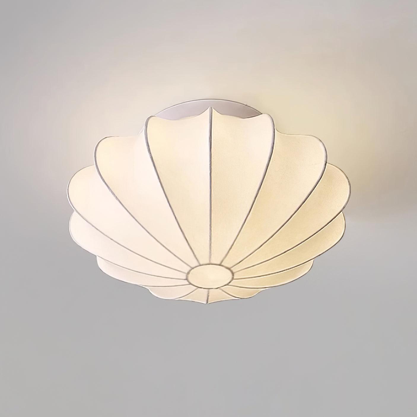 Nelson Bubble Ceiling Lamp | White Metal & Silk | Multiple Size Options