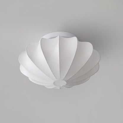 Nelson Bubble Ceiling Lamp | White Metal & Silk | Multiple Size Options