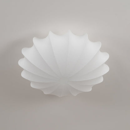Nelson Bubble Ceiling Lamp | White Metal & Silk | Multiple Size Options