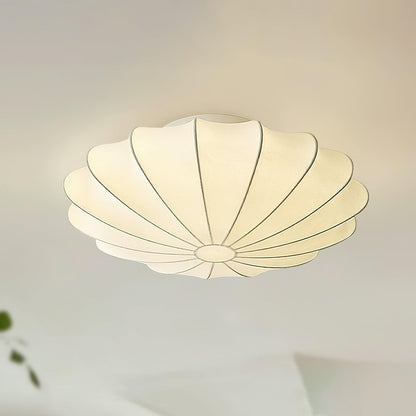Nelson Bubble Ceiling Lamp | White Metal & Silk | Multiple Size Options