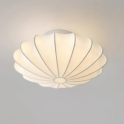 Nelson Bubble Ceiling Lamp | White Metal & Silk | Multiple Size Options