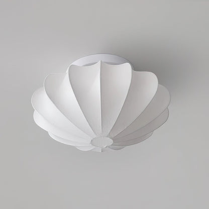 Nelson Bubble Ceiling Lamp | White Metal & Silk | Multiple Size Options