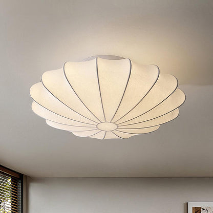 Nelson Bubble Ceiling Lamp | White Metal & Silk | Multiple Size Options