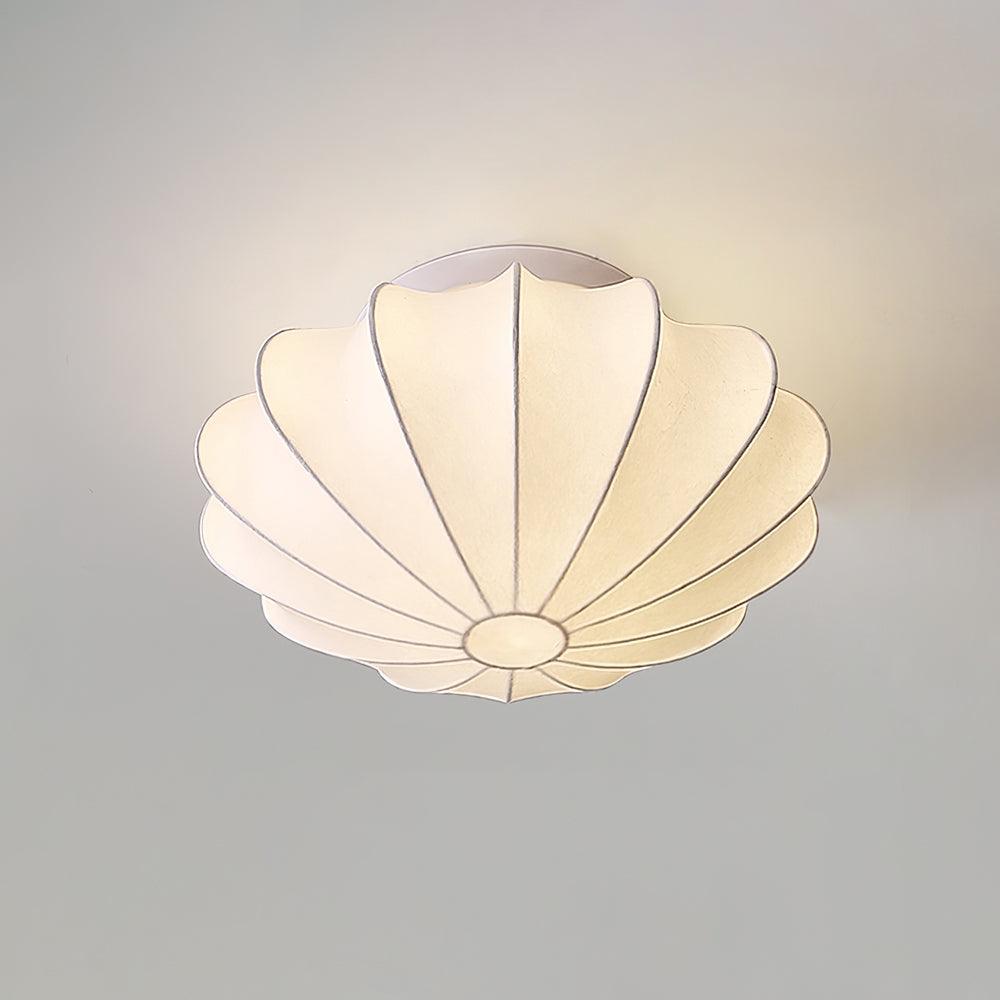 Nelson Bubble Ceiling Lamp | White Metal & Silk | Multiple Size Options