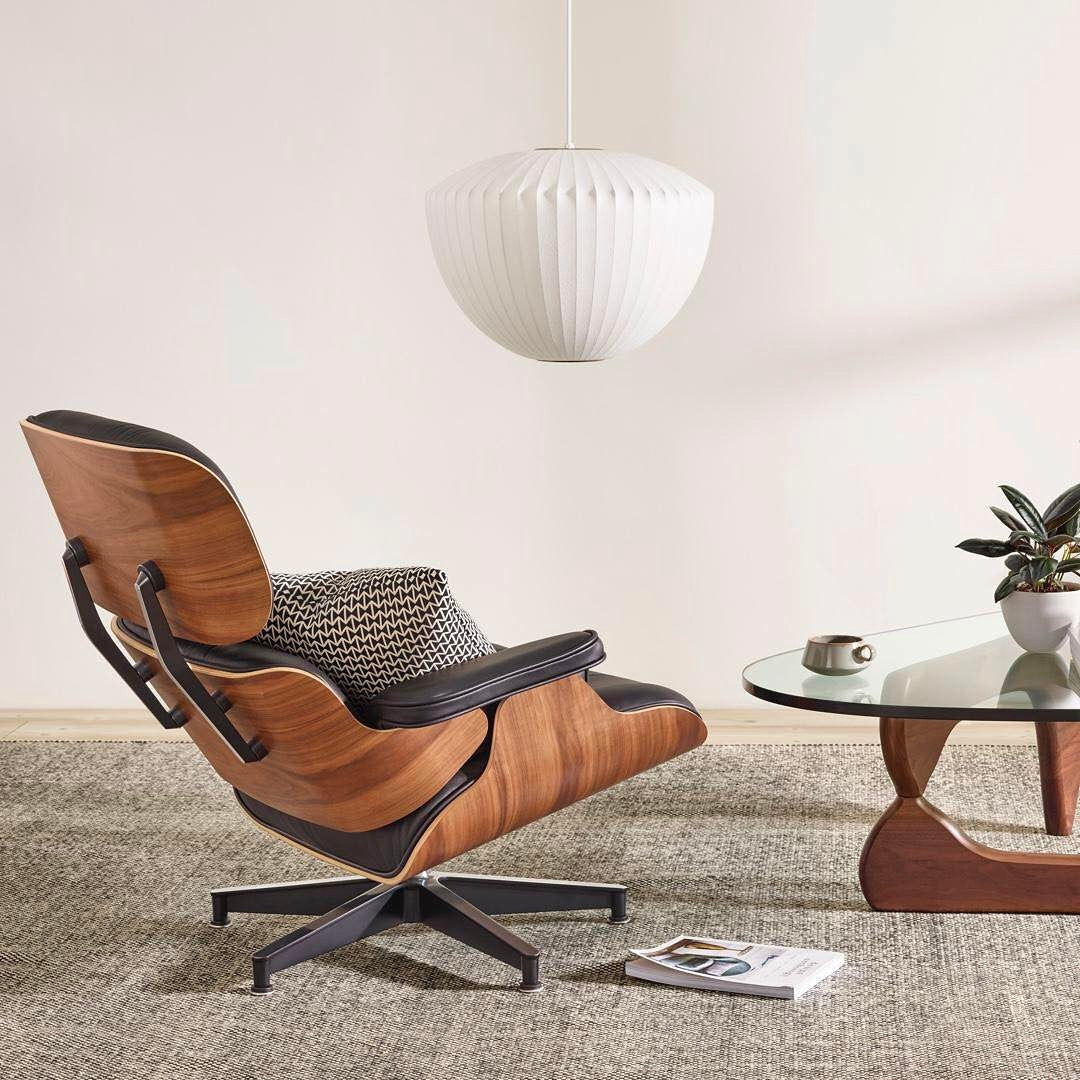 Nelson Bubble Pendant Lamp | Mulberry Silk & Steel | White