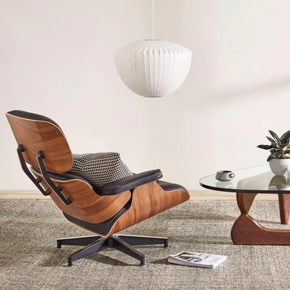 Nelson Bubble Pendant Lamp | Mulberry Silk & Steel | White
