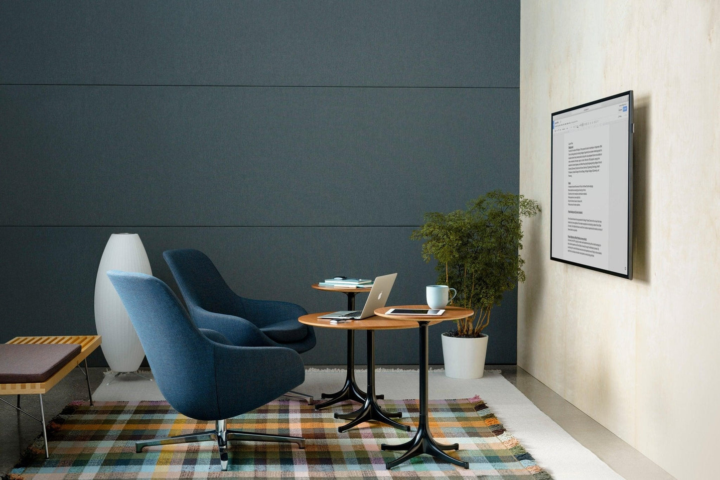 Nelson Tripod Table Lamp | Chrome & White | 4 Sizes Available
