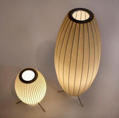 Nelson Tripod Table Lamp | Chrome & White | 4 Sizes Available