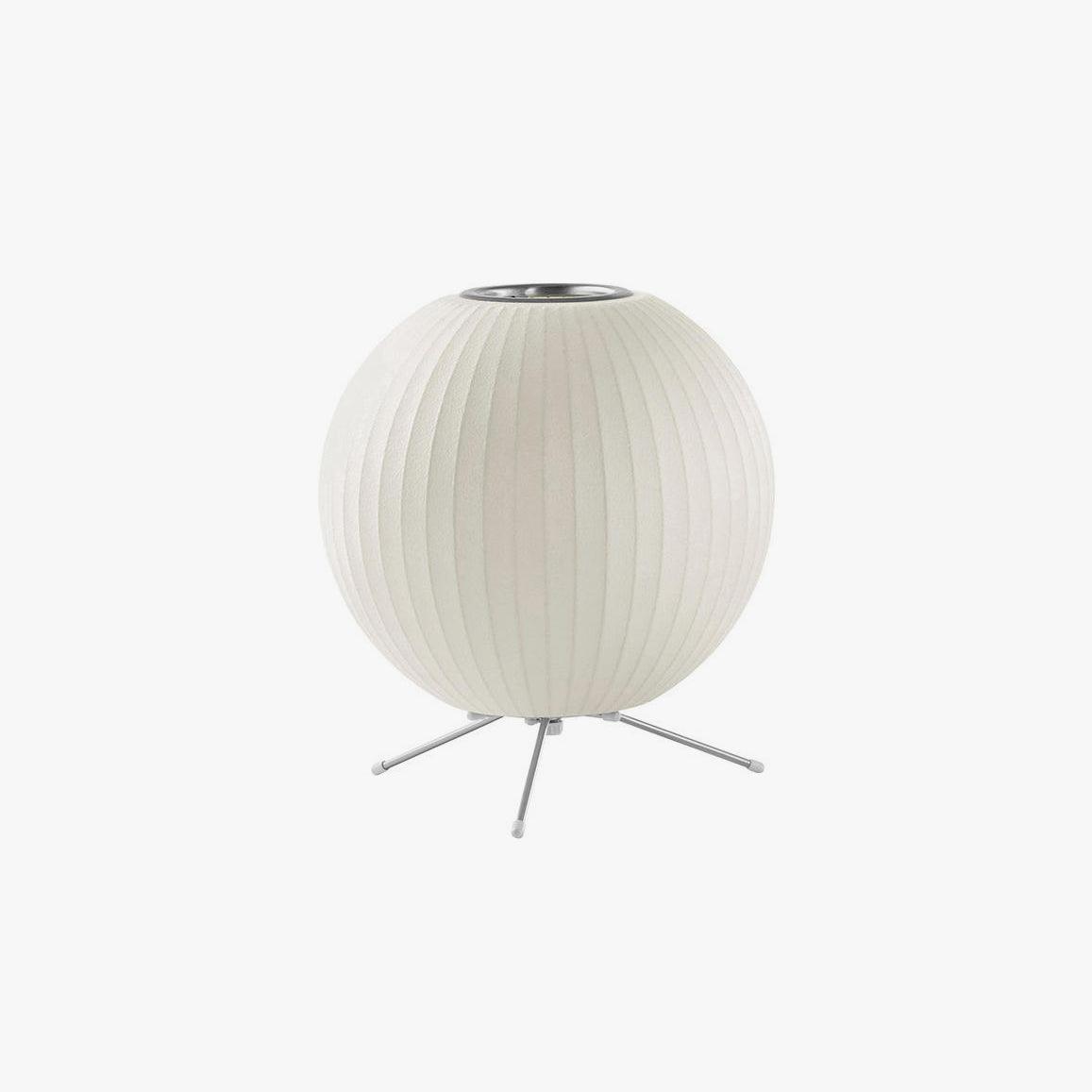 Nelson Tripod Table Lamp | Chrome & White | 4 Sizes Available
