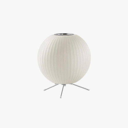 Nelson Tripod Table Lamp | Chrome & White | 4 Sizes Available