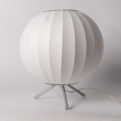 Nelson Tripod Table Lamp | Chrome & White | 4 Sizes Available
