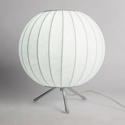 Nelson Tripod Table Lamp | Chrome & White | 4 Sizes Available