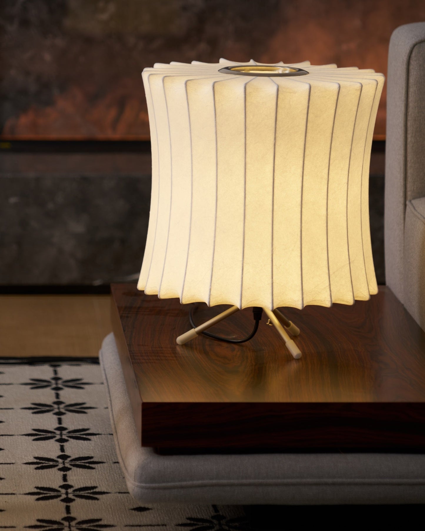 Nelson Tripod Table Lamp | Chrome & White | 4 Sizes Available