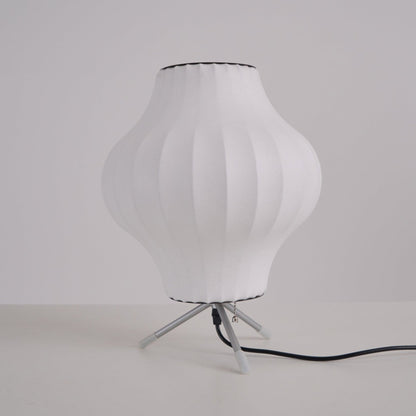 Nelson Tripod Table Lamp | Chrome & White | 4 Sizes Available